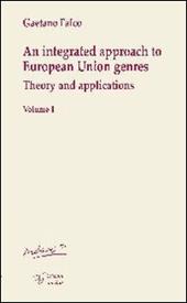 An integrated approach to european union genres. Theory and applications