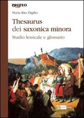 Thesaurus dei saxonica minora. Studio lessicale e glossario