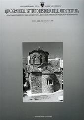 Quaderno dell'Istituto di storia dell'architettura. Vol. 33
