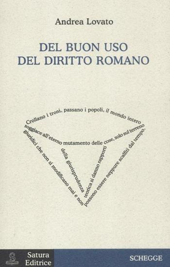 Del buon uso del diritto romano - Andrea Lovato - Libro Satura 2012, Schegge | Libraccio.it