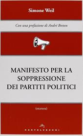 Manifesto per la soppressione dei partiti politici