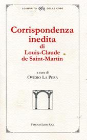 Corrispondenza inedita di Louis-Clause de Saint-Martin