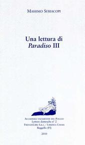 Una lettura di Paradiso III