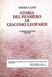 Storia del pensiero di Giacomo Leopardi