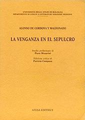 La venganza en el sepulcro. Ediz. critica