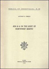 Job 29-31 in the light of northwest semitic. A translation and philological commentary