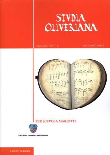 Studia Oliveriana. Quarta serie. Vol. 5-6  - Libro Il Lavoro Editoriale 2020 | Libraccio.it