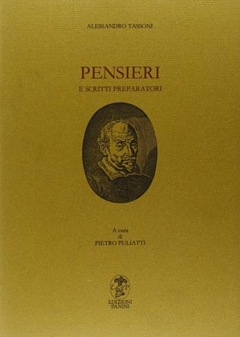 Pensieri e scritti preparatori - Alessandro Tassoni - Libro Franco Cosimo Panini 1993, Tassoni | Libraccio.it