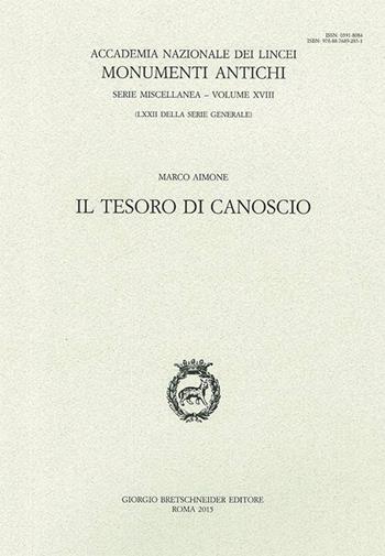 Il tesoro di Canoscio - Marco Aimone - Libro Bretschneider Giorgio 2015, Monumenti antichi | Libraccio.it