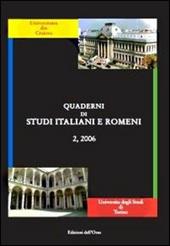 Quaderni di studi italiani e romeni (2006). Vol. 2