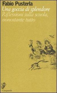 Una goccia di splendore. Riflessioni sulla scuola, nonostante tutto - Fabio Pusterla - Libro Casagrande 2008, Alfabeti | Libraccio.it