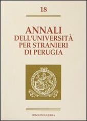 Annali dell'Università per stranieri di Perugia. Semestre Gennaio-Giugno 1993. Vol. 18
