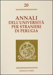 Annali dell'Università per stranieri di Perugia. Semestre gennaio-giugno 1994. Vol. 20