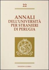 Annali dell'Università per stranieri di Perugia. Semestre gennaio-giugno 1995. Vol. 22