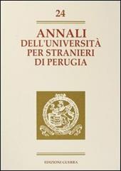 Annali dell'Università per stranieri di Perugia. Anno V. Vol. 24