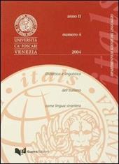 Itals. Didattica e linguistica dell'italiano come lingua straniera (2004). Vol. 4