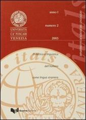 Itals. Didattica e linguistica dell'italiano come lingua straniera (2003). Vol. 2