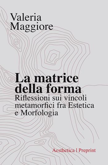 La matrice della forma. Riflessioni sui vincoli metamorfici fra estetica e morfologia - Valeria Maggiore - Libro Aesthetica 2020, Preprint | Libraccio.it