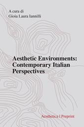 Aesthetic environments: contemporary italian perspectives
