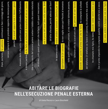 Abitare le biografie nell'esecuzione penale esterna - Greta Persico, Laura Boschetti - Libro Lubrina Bramani Editore 2020 | Libraccio.it