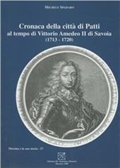 Cronaca della città di Patti al tempo di Vittorio Amedeo II di Savoia (1713-1720)