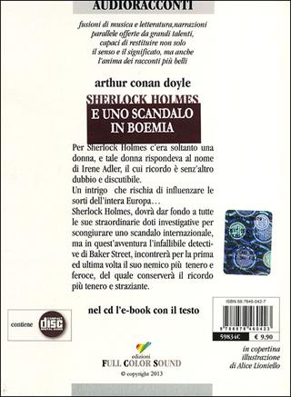 Sherlock Holmes e uno scandalo in Boemia letto da Francesco Pannofino. Audiolibro. CD Audio - Arthur Conan Doyle - Libro Full Color Sound 2013, Audioracconti | Libraccio.it