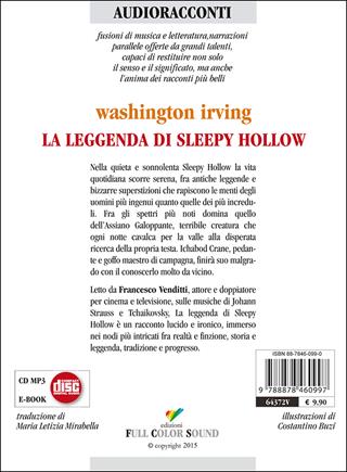 La leggenda di Sleepy Hollow letto da Francesco Venditti. Audiolibro. CD Audio - Washington Irving - Libro Full Color Sound 2015, Audioracconti | Libraccio.it