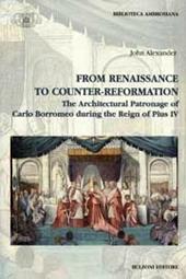 From Renaissance to counter-reformation