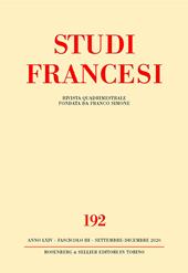 Studi francesi. Vol. 192