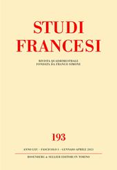 Studi francesi. Vol. 193