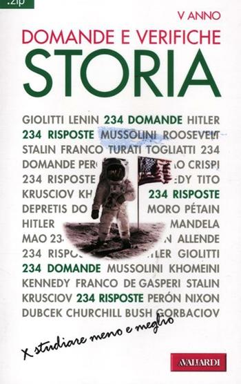 Domande e verifiche. Storia. Ottocento e Novecento - Bruna Gherner - Libro Vallardi A. 2012, Zip | Libraccio.it