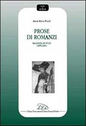 Prose di romanzi. Raccolta di studi (1979-2000)