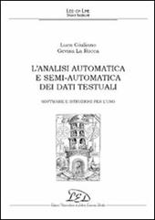 L' analisi automatica e semi-automatica dei dati testuali. Software e istruzioni per l'uso