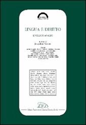 Lingua e diritto. Livelli di analisi