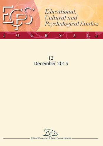 Journal of educational, cultural and psychological studies (ECPS Journal) (2015). Ediz. italiana, inglese e spagnola. Vol. 12  - Libro LED Edizioni Universitarie 2015 | Libraccio.it