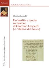 Un' inedita e ignota recensione di Giacomo Leopardi («L'ombra di Dante»)