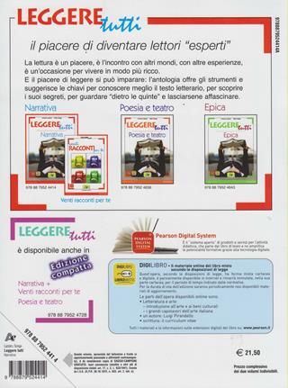 Leggere tutti. Narrativa. Con venti racconti per te. Per il biennio delle Scuole superiori - Lorenzo Lazzaro, Fabio Songa - Libro Archimede 2007 | Libraccio.it