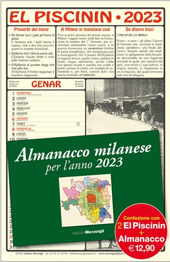 El Piscinin 2023  - Libro Meravigli 2022 | Libraccio.it