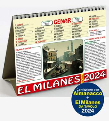 El Milanes 2024. Calendario da tavolo  - Libro Meravigli 2023 | Libraccio.it