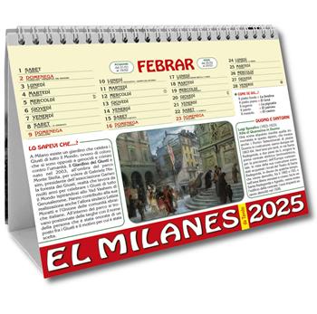 El Milanes 2025. Calendario da tavolo  - Libro Meravigli 2024 | Libraccio.it