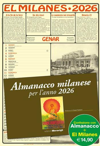 El Milanes 2026  - Libro Meravigli 2025, Almanacchi milanesi | Libraccio.it