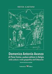 Domenico Antonio Avanzo di Pieve Tesino, audace editore in Belgio nella cultura e nella geopolitica dell'Ottocento