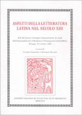 Aspetti della letteratura latina del sec. XIII