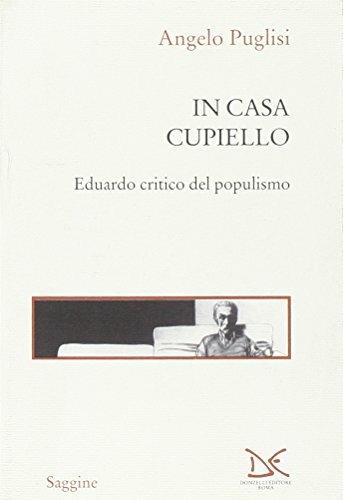 In casa Cupiello. Eduardo critico del populismo - Angelo Puglisi - Libro Donzelli 2001, Saggine | Libraccio.it