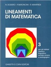 Lineamenti di matematica. Vol. 3