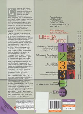 Liberamente. Storia e antologia della letteratura italiana. Con antologia della Divina Commedia. Per le Scuole superiori. Con DVD-ROM. Vol. 1: Dalle origini al 1610. - Elena Angioloni, Lorenzo Giustolisi, Roberto Saviano - Libro Palumbo 2010 | Libraccio.it