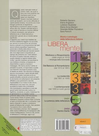 Liberamente. Storia e antologia della letteratura italiana. Per le Scuole superiori. Con DVD-ROM. Vol. 2: Dal 1610 al 1861. - Roberto Saviano, Elena Angioloni, Lorenzo Giustolisi - Libro Palumbo 2010 | Libraccio.it