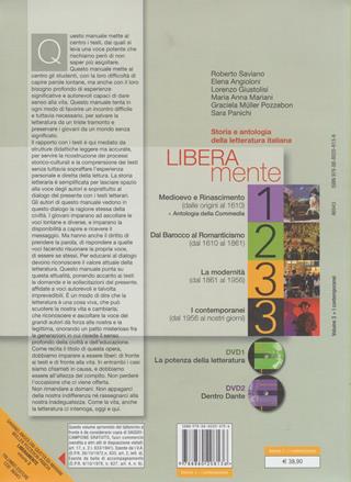 Liberamente. Storia e antologia della letteratura italiana. Con DVD-ROM. Vol. 3: Dal 1861 ai giorni nostri. - Roberto Saviano, Elena Angioloni, Lorenzo Giustolisi - Libro Palumbo 2010 | Libraccio.it
