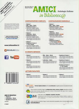 Amici in biblioteca. Letteratura, storia. Con quaderno di lavoro. Per la Scuola media. Vol. 2 - Rosanna Bissaca, Maria Paolella - Libro Lattes 2010 | Libraccio.it