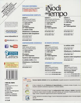 I nodi del tempo e carte storiche 1-Le antiche civiltà-Cittadinanza e costituzione-Quaderno delle competenze... Per le Scuola media. Con DVD. Vol. 1: Dalla caduta dell'impero romano al Rinascimento - PORTA VALERIA, TANCREDI ANNA - Libro Lattes 2014 | Libraccio.it